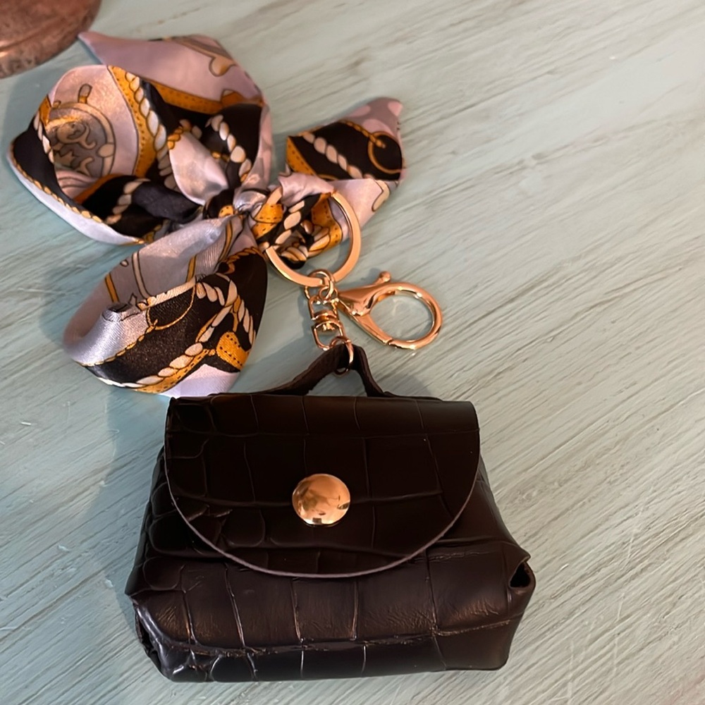 Cute Mini Bag With Scarf Bag Charm